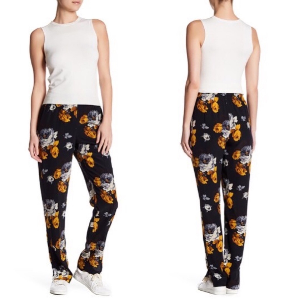 THEORY Viewpine Distressed Floral Pant - Picture 2 of 11